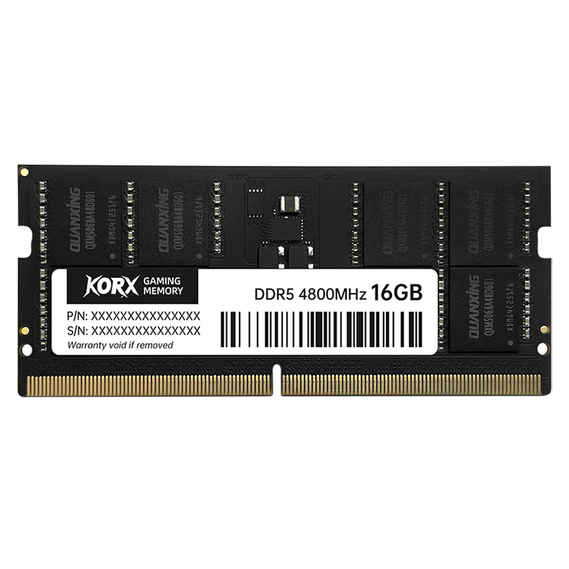 酷芯客（KORX）16GB DDR5 4800 笔记本内存条