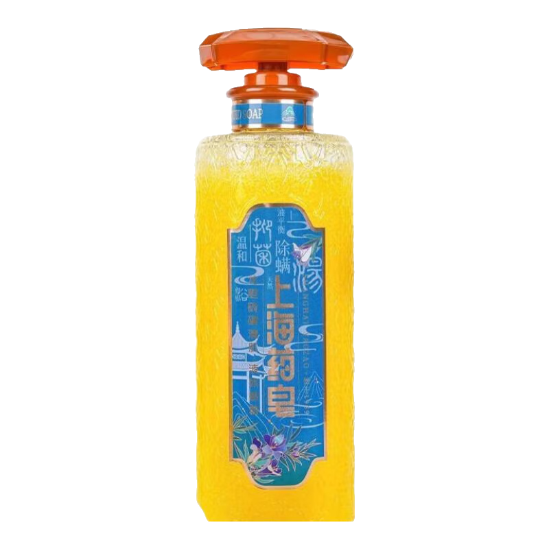 上海药皂香皂龙胆硫磺除螨祛痘清肌液体香皂祛螨沐浴620g 上海药皂龙胆液体皂620g*1