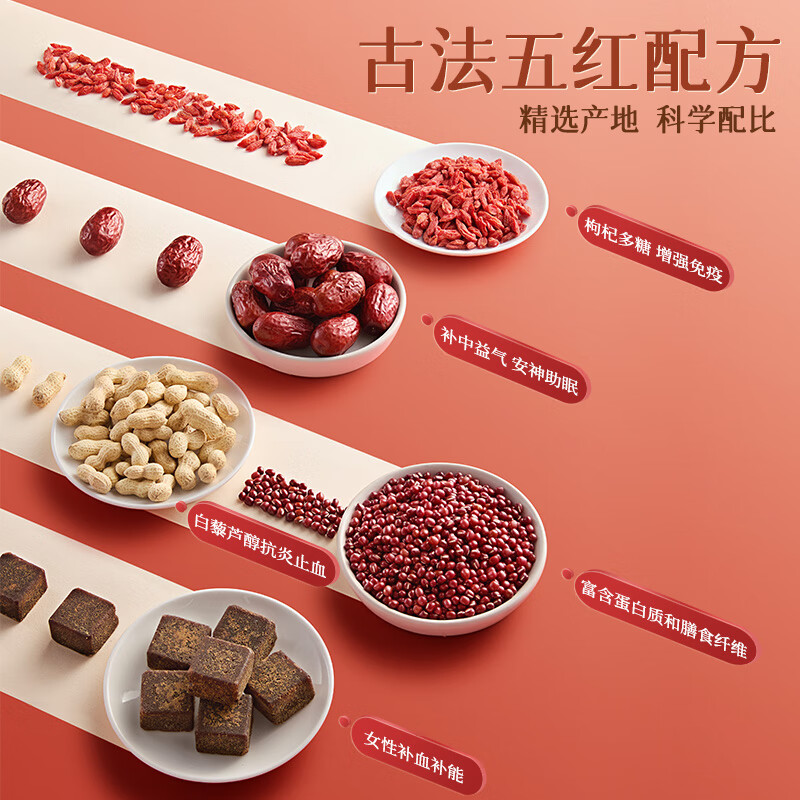 李子园每日五黑五红植物蛋白饮品低糖280ml整箱送礼黑五 每日五红280ml*8瓶