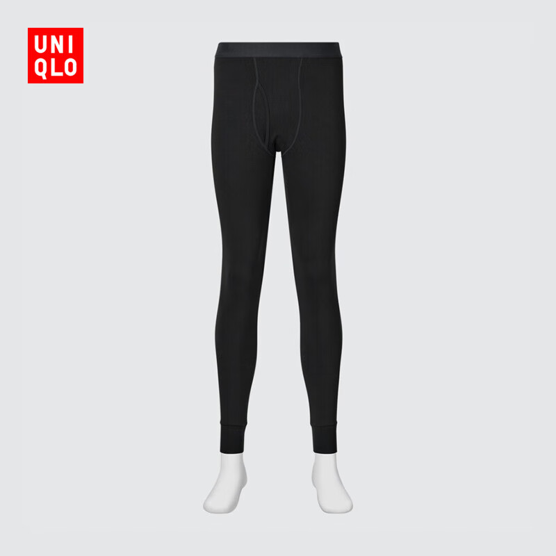 优衣库男装HEATTECH ULTRA WARM紧身裤/保暖衣秋裤内衣秋冬469988 09 黑色 S