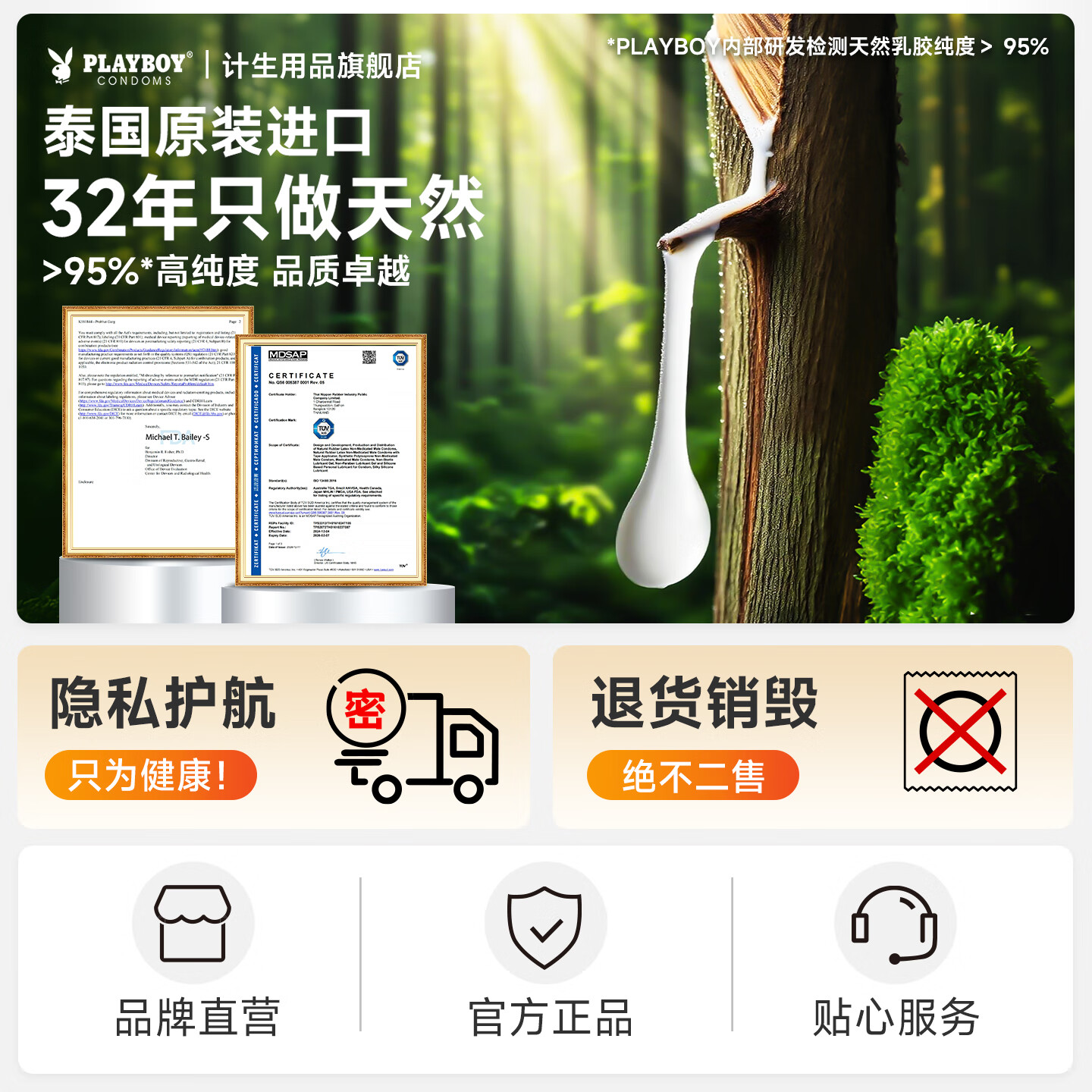 PLAYBOY避孕套男用口交安全套情趣口用爱水果口味私处口胶套套byt 礼盒装【橘色挑逗12只+禁果之吻12只】