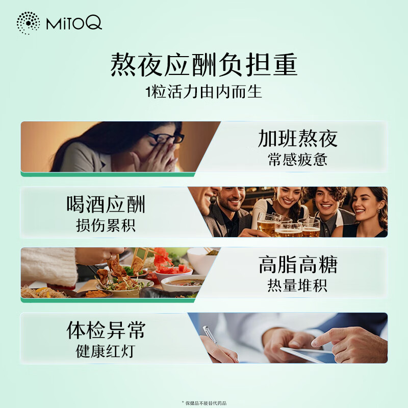 MitoQ奶蓟草净肝胶囊 70倍高浓缩奶蓟草水飞蓟护肝片 辅助肝脏体重管理 【3瓶周期装肝脏油脂减负】净肝胶囊180粒