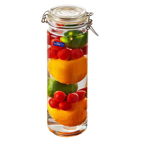 喜碧（Scybe）帶刻度玻璃泡酒容器食品級密封罐泡菜壇蘭仕2100ml