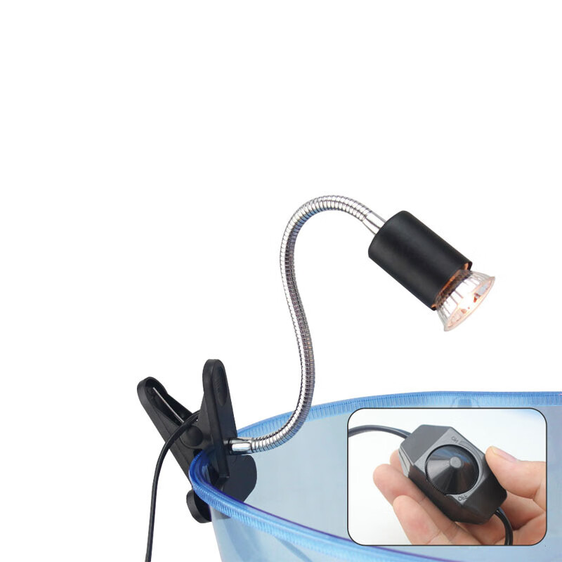 易萌烏龜曬背燈架UVB燈彎曲調(diào)溫?zé)艏荜扆敓暨^冬全光譜太陽燈UVA加 黑色長燈架（調(diào)節(jié)開關(guān)無燈泡