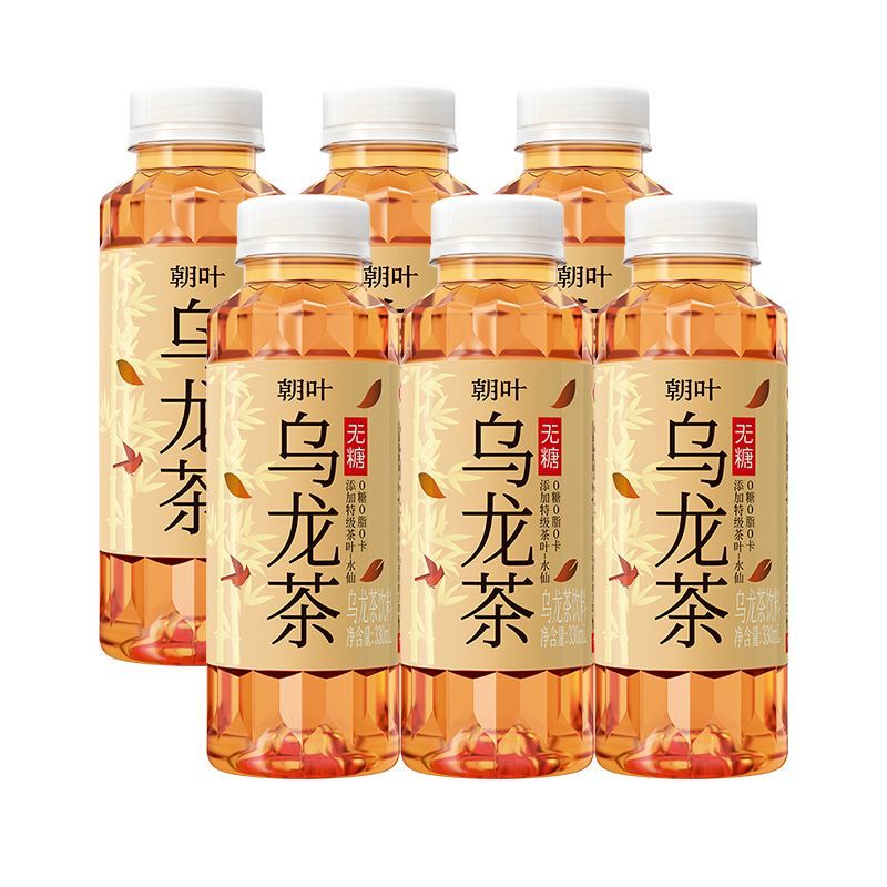 达利园朝葉无糖乌龙茶/无糖陈皮白茶 散装夏季囤货0脂0卡茶饮料 无糖乌龙茶 6瓶*330ml