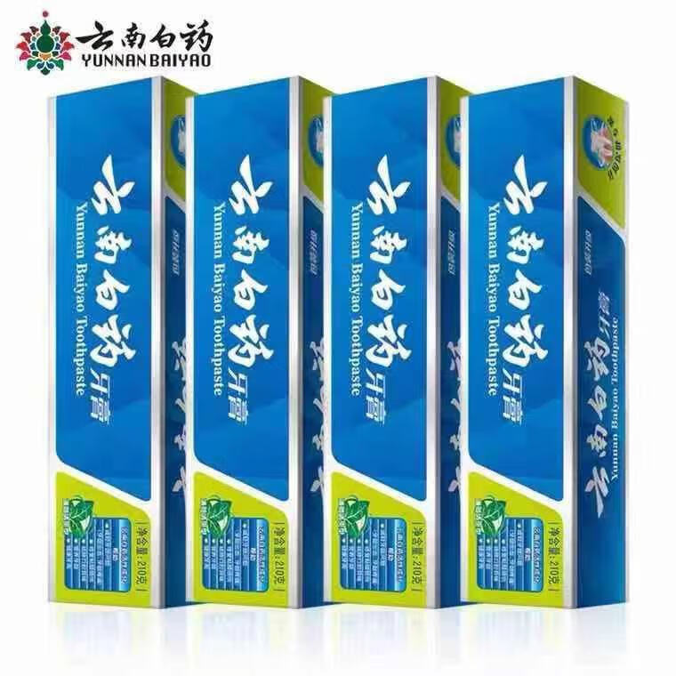 云南牙膏薄荷清爽230g留兰香型215g牙龈护理呵护清新口腔去 薄荷香230g*2支+留兰香215g*2支
