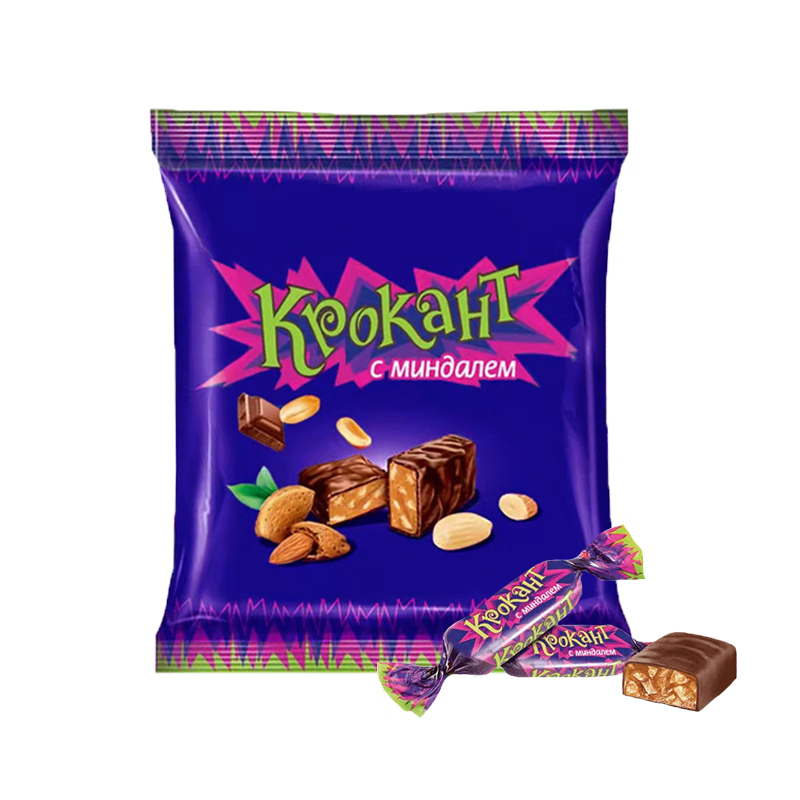 KDV 巧克力味夹心糖果500g 迪拜原装进口紫皮糖 休闲零食 喜糖约70颗