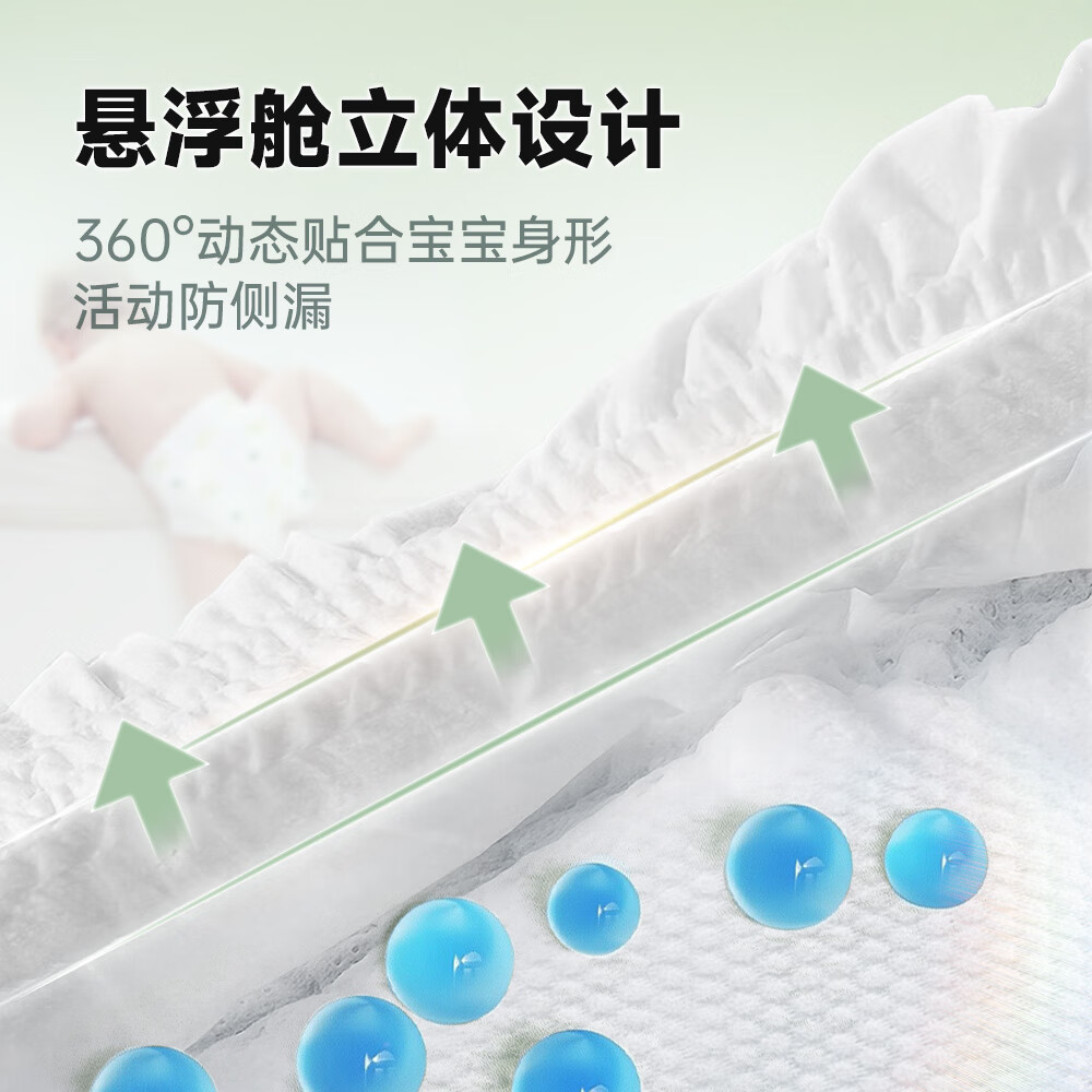 糯啦啦Noralala 全新茶树森林系列 天然弱酸 超薄干爽 婴幼儿纸尿裤 拉拉裤XXXL码(24-36个月)24片*4包