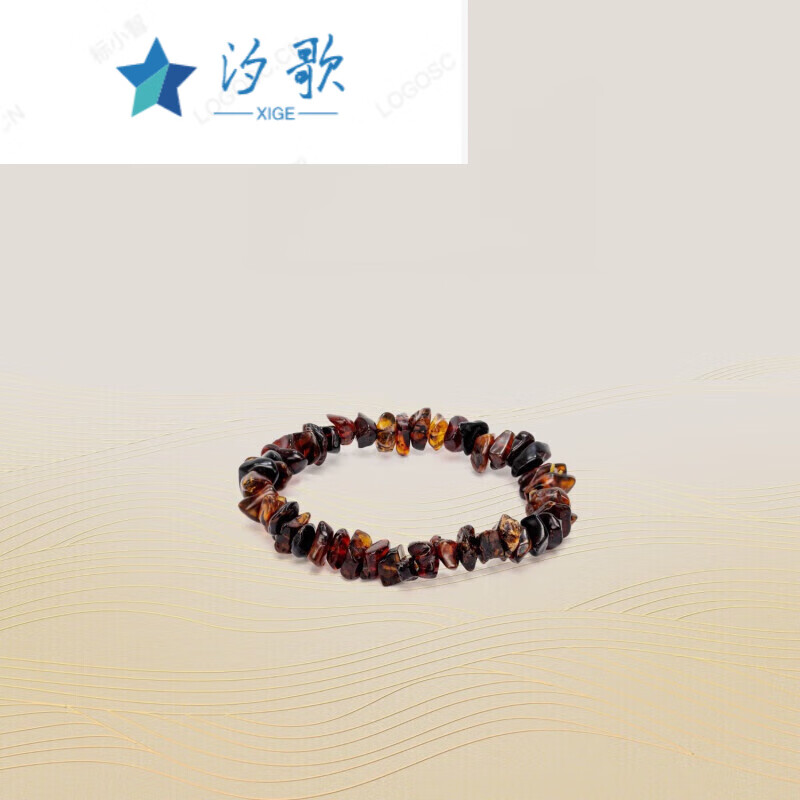 汐歌抚顺琥珀随型单圈渐变手串民族风植物珀多样性发货