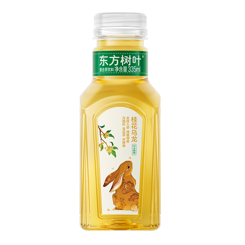 农夫山泉东方树叶桂花乌龙茶335ml*24瓶无糖茶饮料0糖0脂0卡整箱装