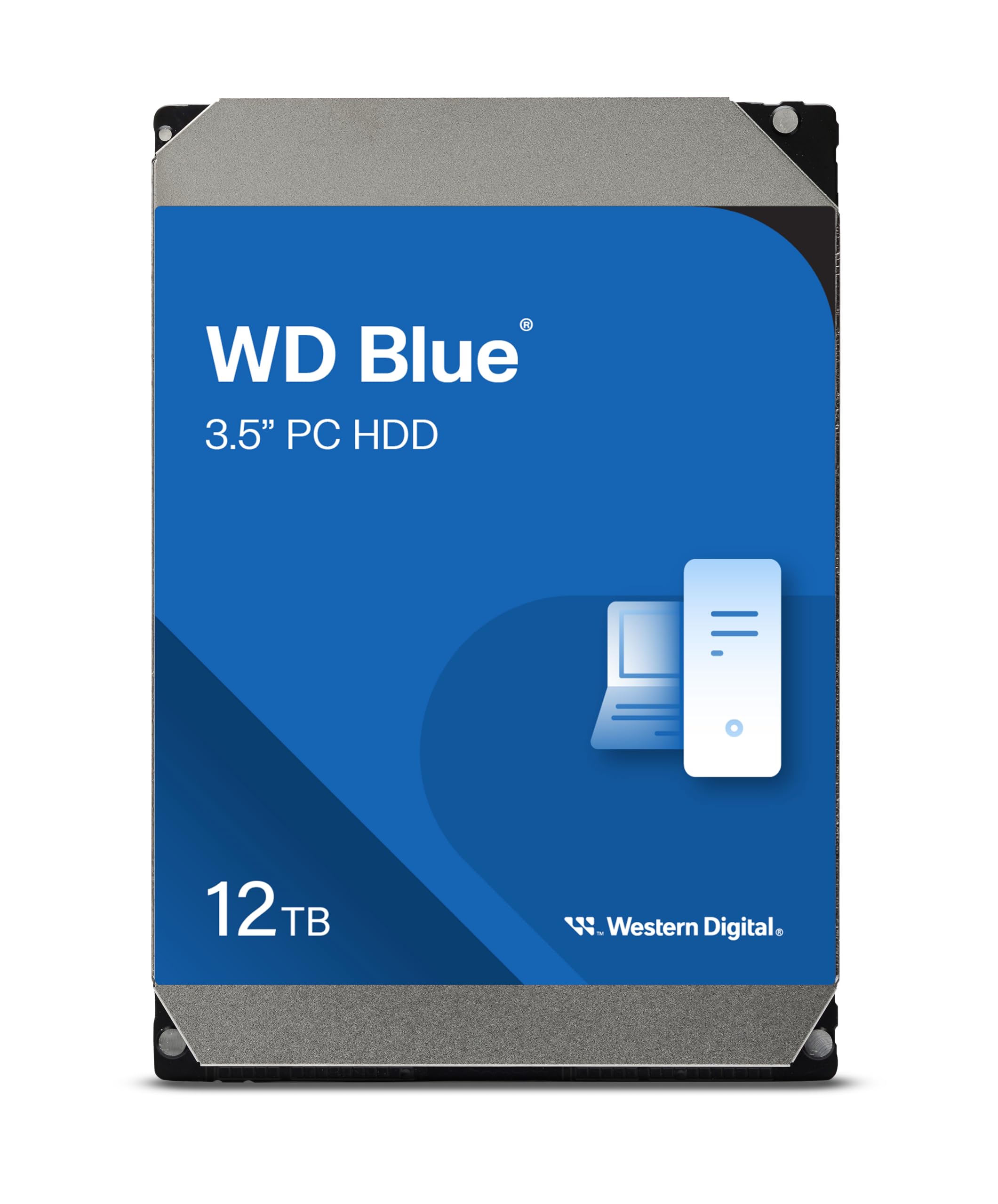 西部数据（WD） WD Blue 12TB 台式机硬盘 3.5英寸 SATA 6Gb/s 7200转 512MB缓存 WD120EAGZ 蓝色 12 TB
