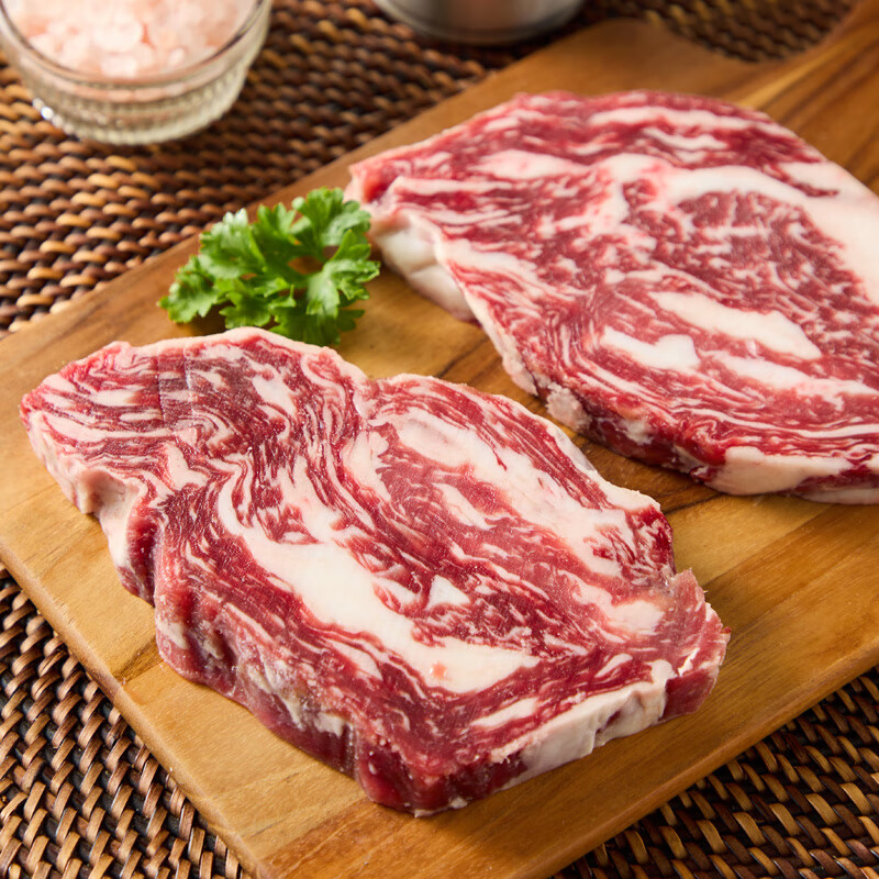 天谱乐食 澳洲M5和牛内裙牛排原切200g 原切横膈膜油边烧烤牛肉食材