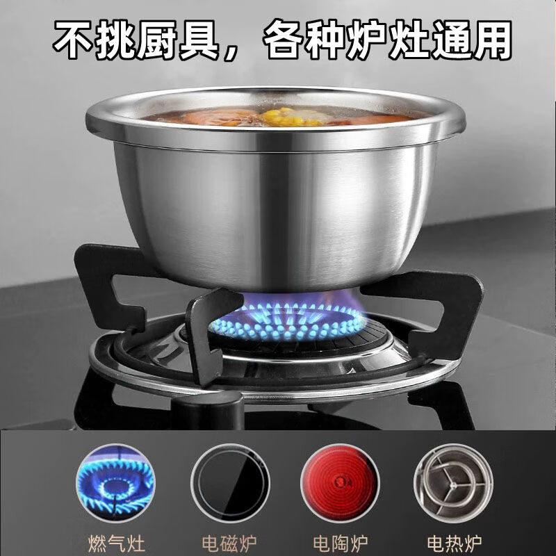 金汤银饺升级款316不锈钢厨房用品套装家用洗菜盆和面盆油盆打蛋盆 18-20cm-发两个