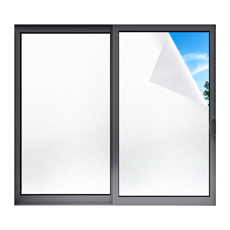 墨斗鱼窗户防窥膜磨砂玻璃隐私贴膜0.45*2m透光不透人卫生间浴室贴纸