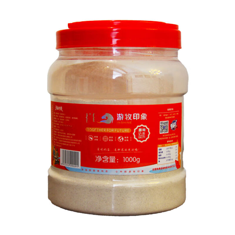 游牧印象內蒙古炒米奶茶粉大桶裝冬季沖飲沖泡速溶無(wú)添加咸味 原味奶茶