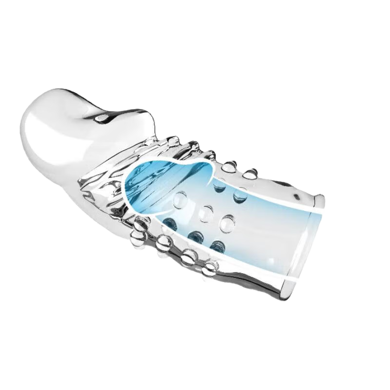 取悅假龜頭套加長(zhǎng)加大男性加粗陰徑粗大持久小號(hào)射不防早泄無(wú)避孕套帶 2只透明坐蓮器成年人用品物理增大增粗套加硬增長(zhǎng)增硬 水晶套延時(shí)套子鬼頭專用敏感陰莖套厘米18外用僅包頭