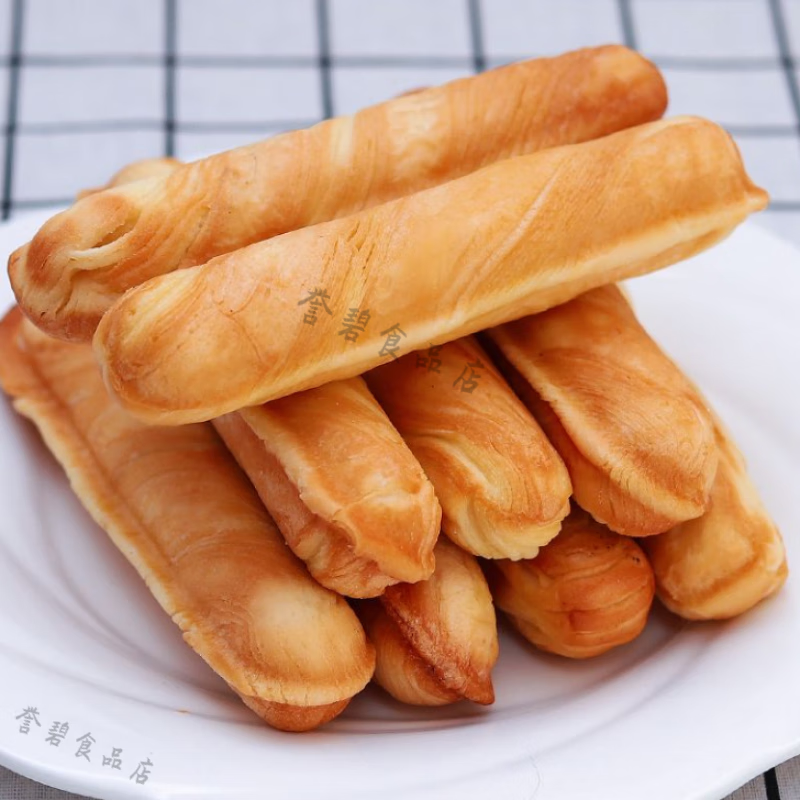 无牌无糖面包0糖0脂0添加手撕面包棒营养早餐整箱批发中老年人零食品 无蔗糖手撕棒面包 14根