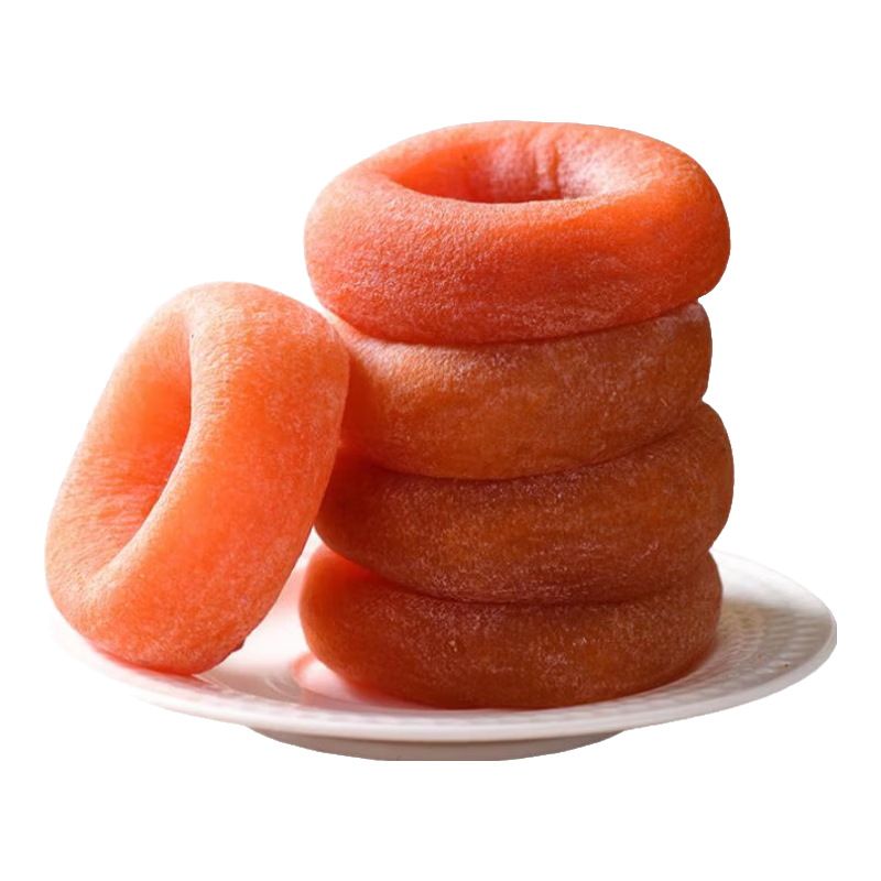 【特产圆柿】正宗广西恭城农家柿饼吊饼大柿饼降霜大柿饼批发软糯 1斤圆饼