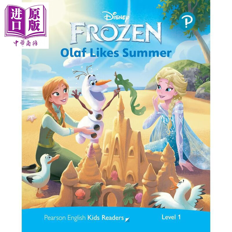 英文原版 冰雪奇缘 级别1迪士尼儿童读物 雪宝喜欢夏天 含音频 Level 1 Disney Kids Readers Olaf Likes Summer