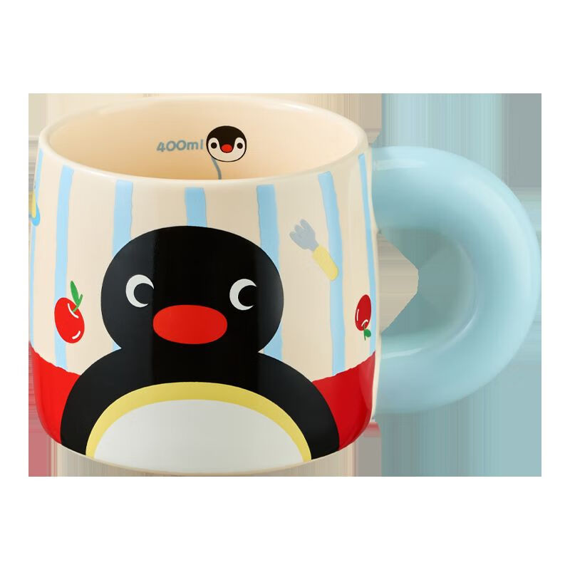 咏幻有点淘气 × Pingu正版IP授权大手马克杯【积分】 Pingu大手款蓝色-460ml
