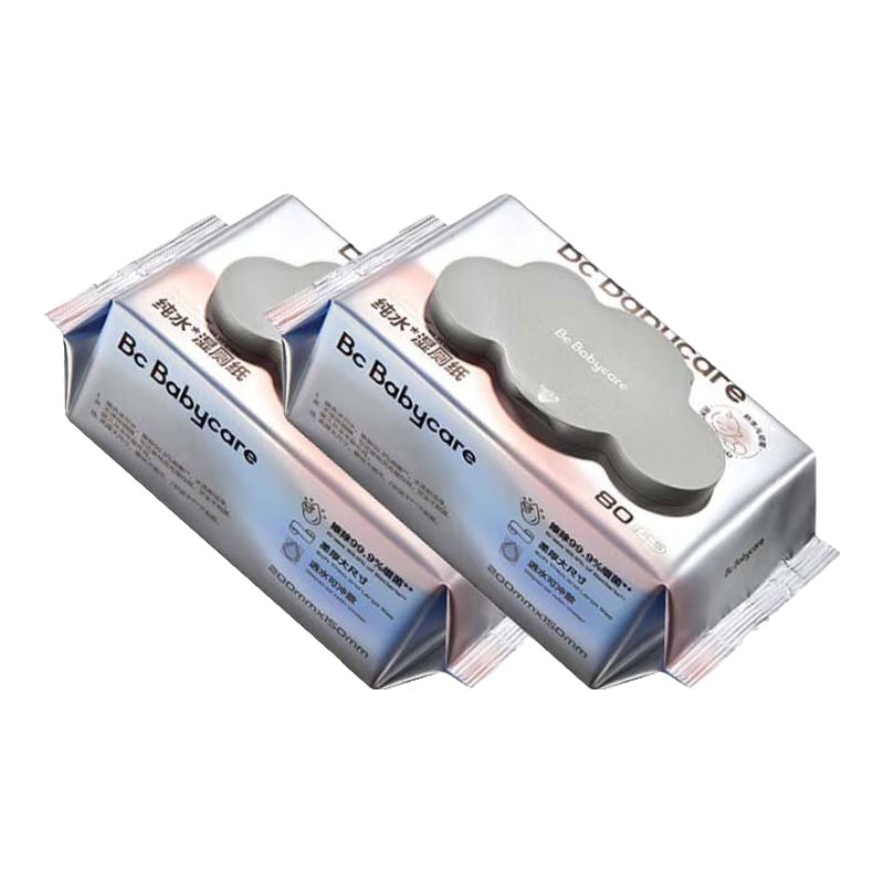 Babycare 80��*2��ʪ��ֽ Ӥͯ��ˮ ʪ�� ͬ������ 6.9Ԫ(���׹�)