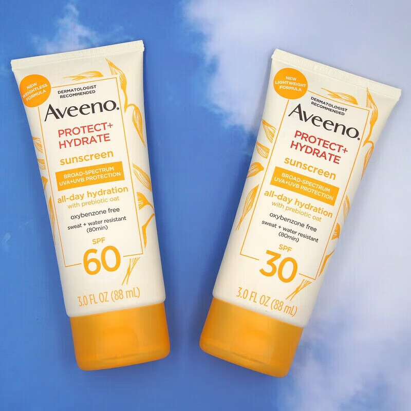 艾惟諾（Aveeno）艾維諾嬰兒童燕麥物理防曬霜面部身體SPF30敏感皮孕婦 85ml 款SPF60物理加化學(xué)