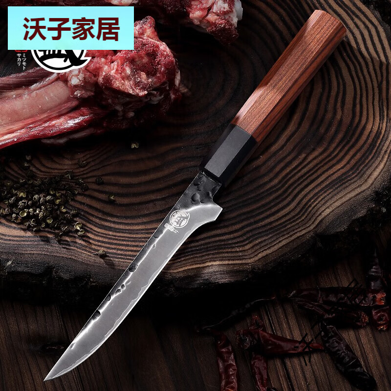 三本盛割肉刀剔骨切火腿尖刀快切菜刀手工鍛打分割刀殺豬宰羊刀屠 剔骨割肉刀