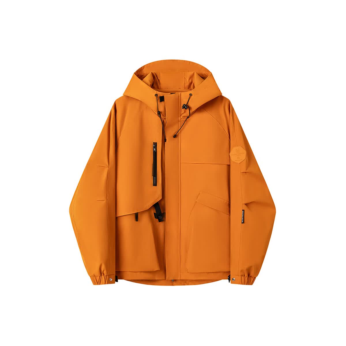 William fox&sons新型三防户外面料人体工学立体裁剪机能轻户外男女同款仿冲锋夹克 琥珀橘【户外三防科技面料】 L /50