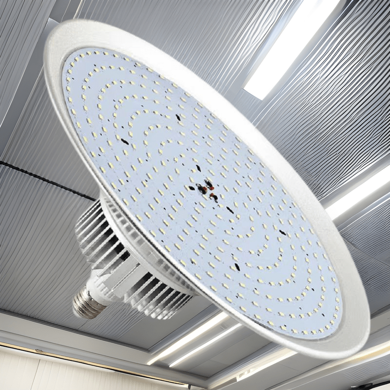 現帝（XIANDI）新款led工礦燈100w LED新款燈 節能燈大功率天棚燈掛鉤燈具 E27普通螺口帶防塵罩 白光 40W