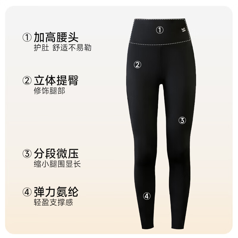 猫人(MiiOW)女童鲨鱼裤新款瑜伽裤大童春秋薄款儿童打底裤秋冬外穿女孩长裤 黑色春秋款 110 建议身高100-110CM