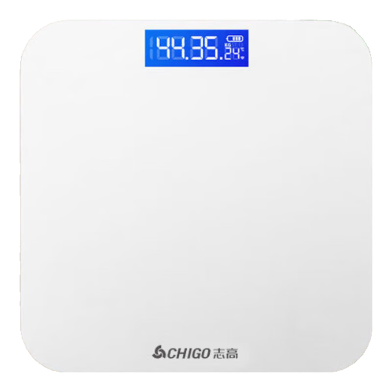 体脂秤电子秤体重秤称体重支持HUAWEI HiLink小米苹果适用家用减肥专用精准宿舍体重秤鸿蒙生态 纯净白【充电款】体重秤