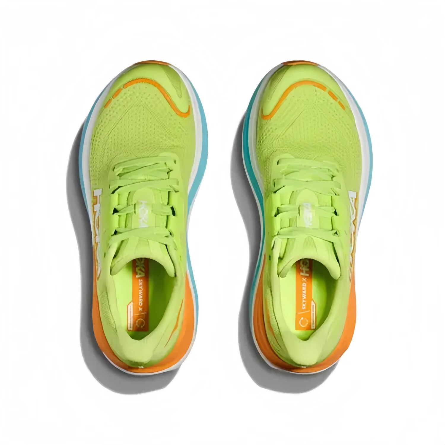 男女款 SKYWARD X 舒适稳定缓震透气户外运动跑步鞋 月见草绿/白色 45