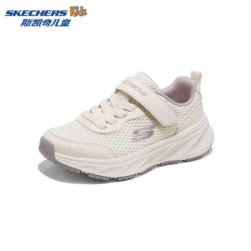 Skechers斯凯奇儿童防滑耐磨休闲运动鞋儿童舒适透气低帮休闲鞋319085L 女童/自然色/NAT 35