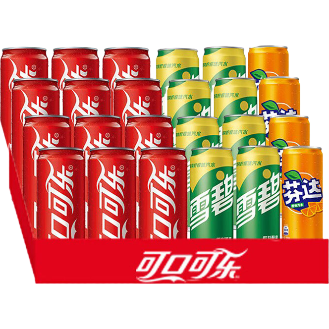 �ɿڿ��� ��Ͽ�ζ ��װ̼������ 330ml ����*12+ѩ��*8+�Ҵ�*4 36.66Ԫ(����ȯ�����׹�)