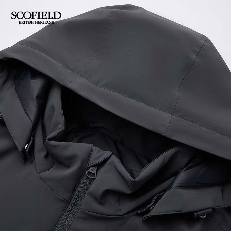 Scofield男装25年秋冬新品时尚通勤休闲短款夹克棉服厚外套潮男 藏青色 L (175)