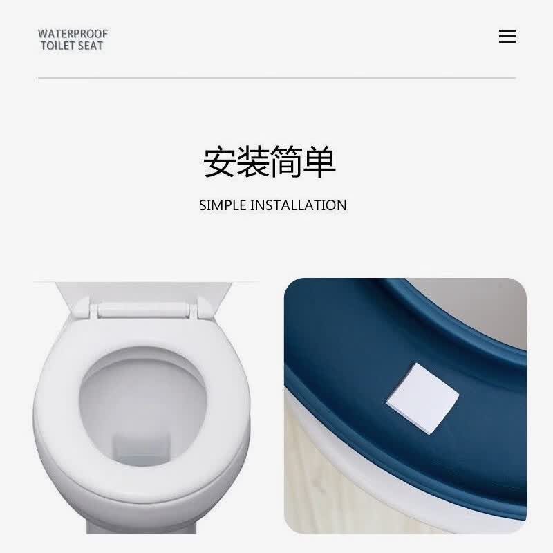 6mm厚新款加大口径卡通防水马桶坐垫粘贴四季适用加厚保暖免洗 随机颜色哦【加厚】大口径小螃蟹(3个装) 【加厚版6mm厚度】外径38*43内径20*27【有1-2厘米误差
