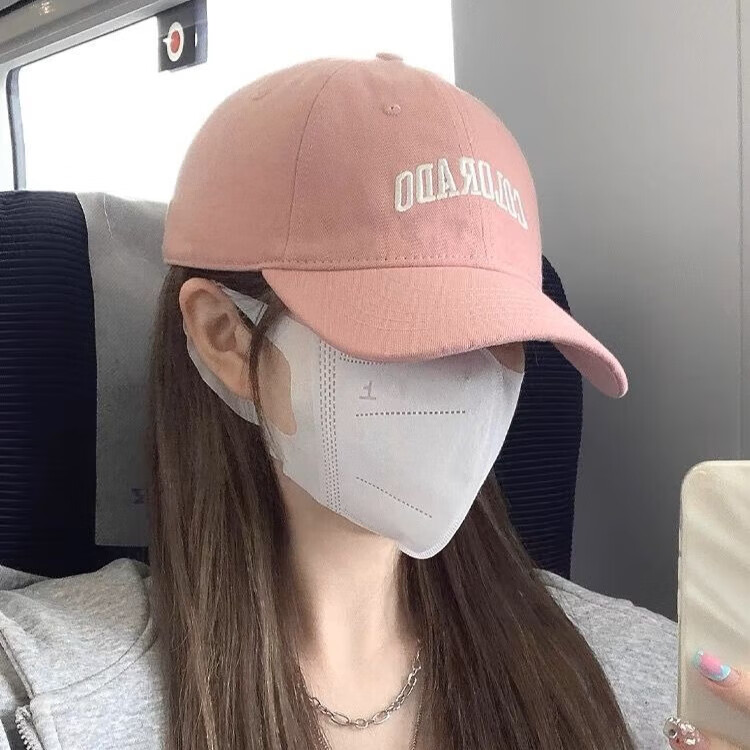 笛米酷大头围棒球帽子女2025新款显脸小韩版加深加大帽檐防晒遮阳鸭舌帽 酒红色【加大加深】 M 头围【54c-59cm】