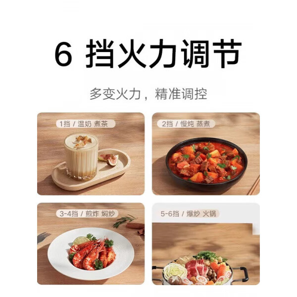 小米(MI)电磁炉N1新型家用火锅烹饪小电池灶大功率 米家电磁炉N1