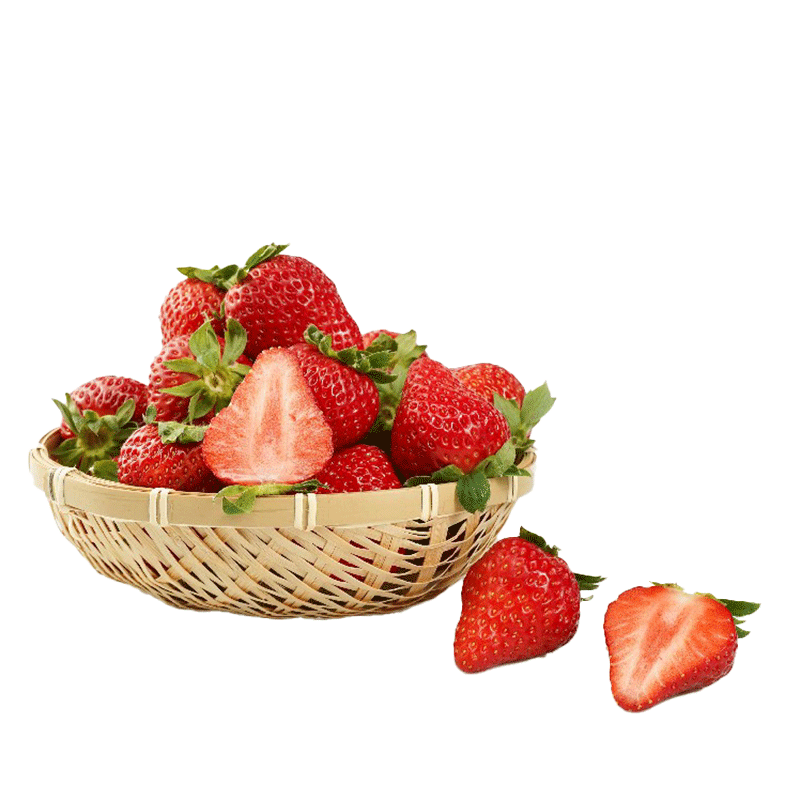 京觅 丹东红颜99草莓净重1斤单果20克起 奶油九九大草莓 源头直发