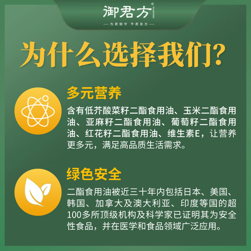神农御君方甘油二酯油 500ML*2瓶  电视同款