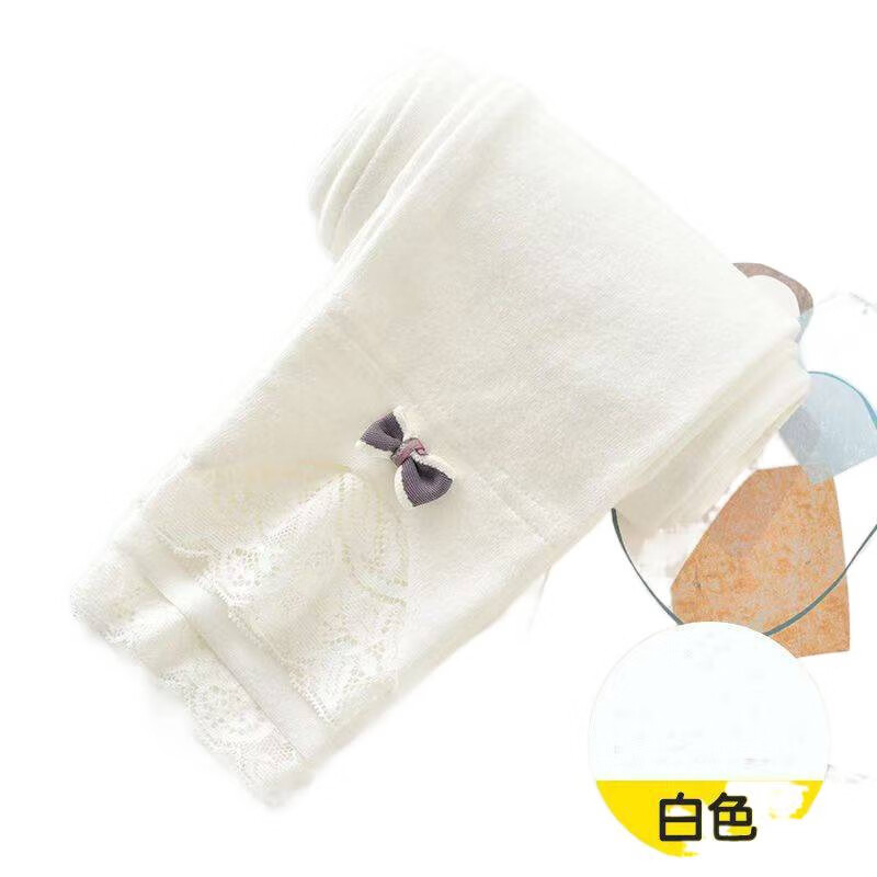 2025秋季女童打底裤春秋外穿新款纯棉白色裤子儿童女宝宝秋装小童 蝴蝶结打底裤白色 170 cm  建议身高160-170cm 京东折扣/优惠券