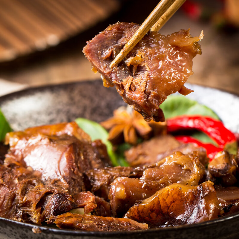 月盛齋 五香醬牛肉200g 清真食品老北京特產(chǎn)小吃熟食涼菜真空即食 五香醬牛肉200g