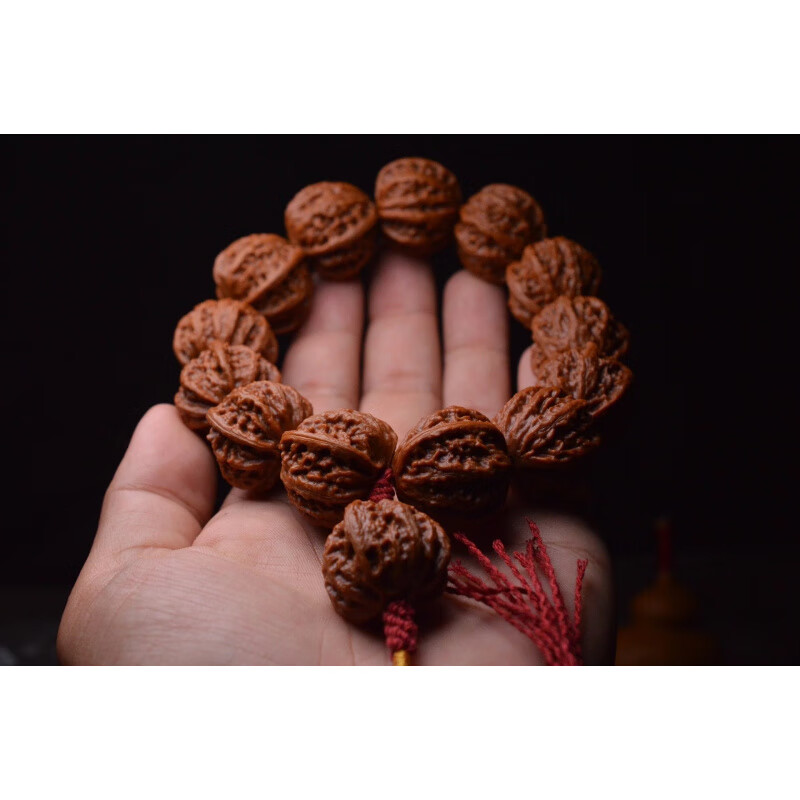 冰珂晶石京八棱手串无瑕25mm密度好大颗粒霸气男女文玩把件盘玩解压手持 核桃