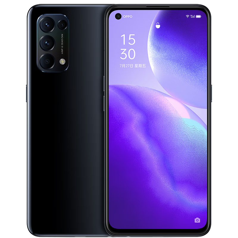 oppo reno5 k 5g手机全网通 65w超级闪充 6400万四摄 oppo reno5k