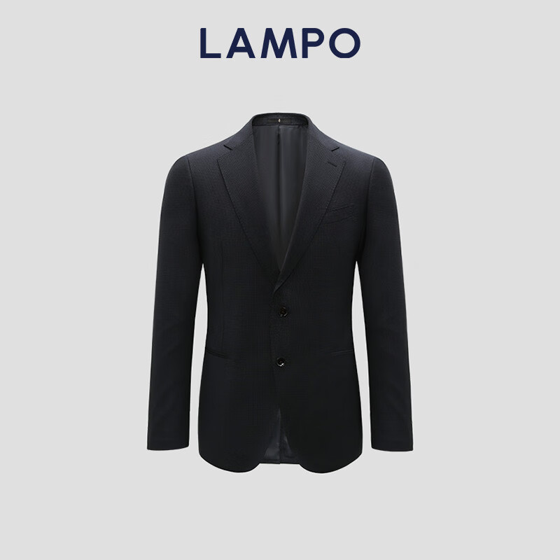 藍(lán)豹（LAMPO）男士西服正裝西裝外套 中藍(lán)提花 50 R