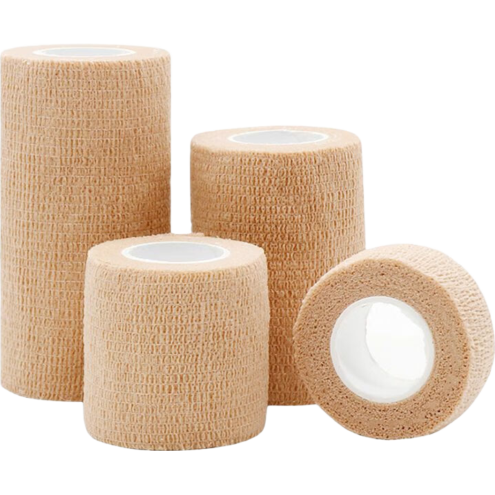 【自粘不脱落】弹力绷带自粘伤口包扎护指纱布卷运动固定弹性绷带 【自粘运动绑带】3卷