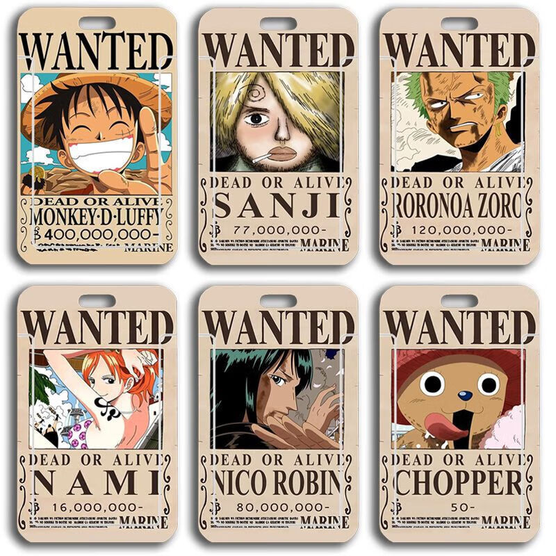 通缉令路飞索隆山治滑盖身份证校园饭卡公交卡保护 tjl-乌索普双面卡