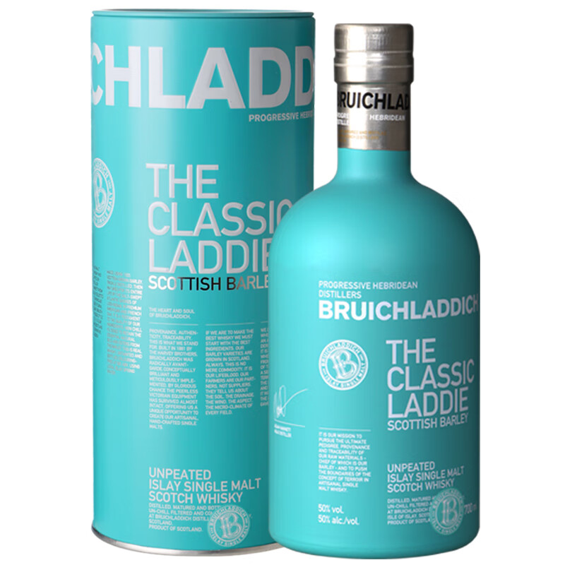 布赫拉迪洋酒 经典单一麦芽苏格兰威士忌 布赫拉迪经典 700ml