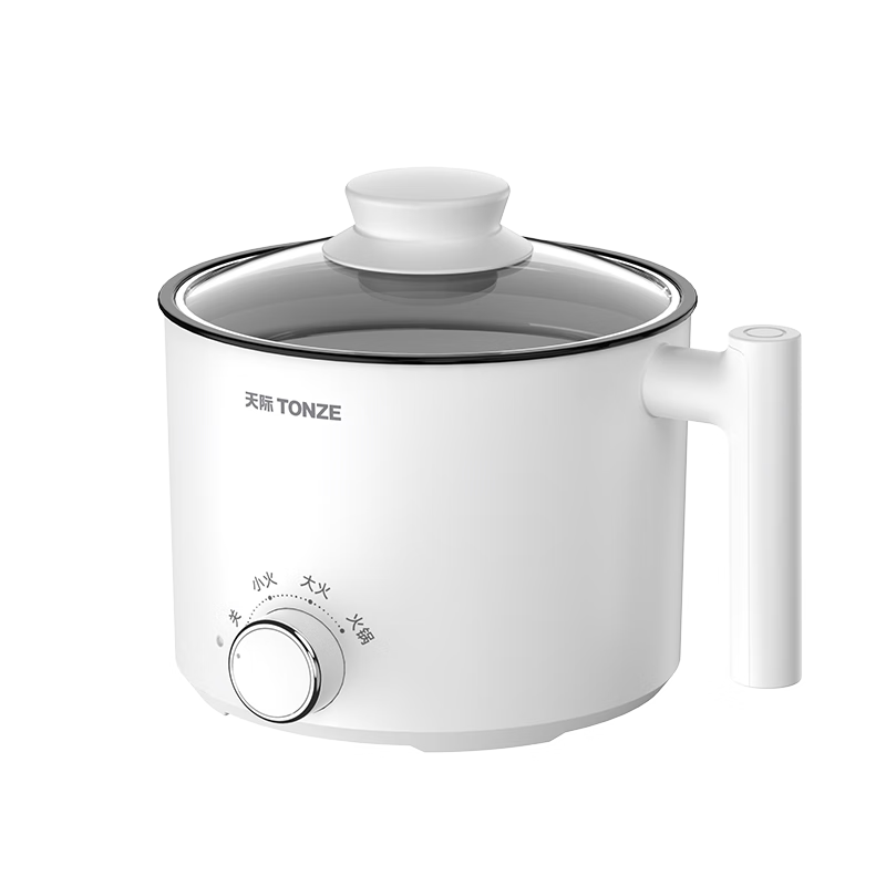 天際（TONZE）電煮鍋 多功能鍋 宿舍小電鍋 電蒸鍋 學(xué)生寢室一體泡面鍋小火鍋DZG-15WB02 1.5L 