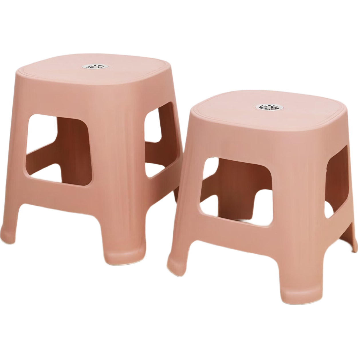 家用门口加厚换鞋凳防滑可叠放客厅卧室高级感小凳子矮凳子 灰色（加厚） 1个装